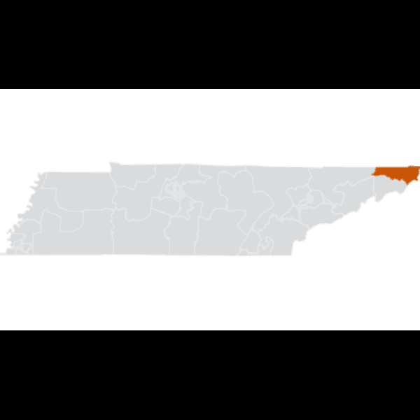 Gray Tennessee Map