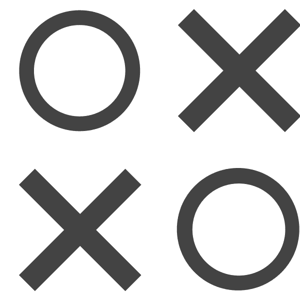 Gray Tic Tac Toe Icon