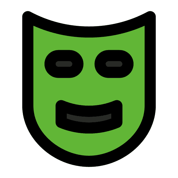 Green Carnival Mask