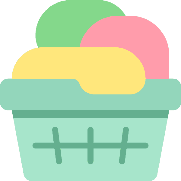 Green Laundry Basket