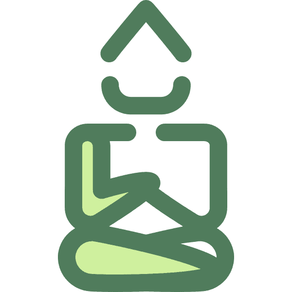 Green Sitting Buddha Icon