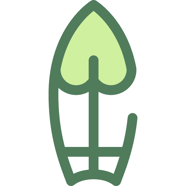 Green Surfboard Clipart