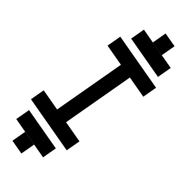 Gym Dumbbell Equipment Silhouette