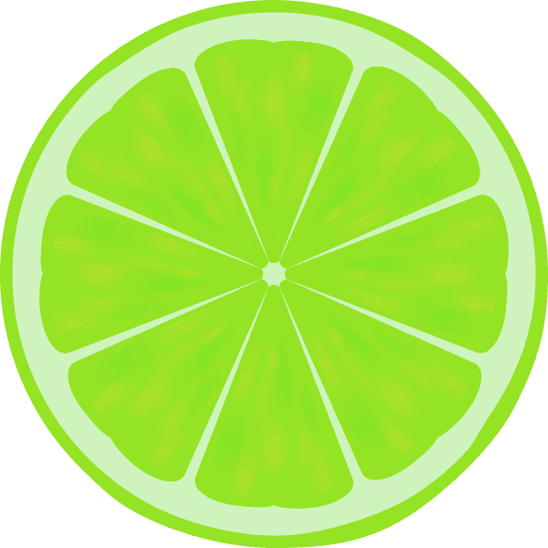 Half Cut Light Green Lime