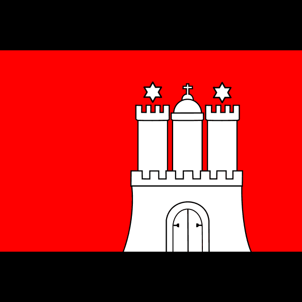 Hamburg Flag Free