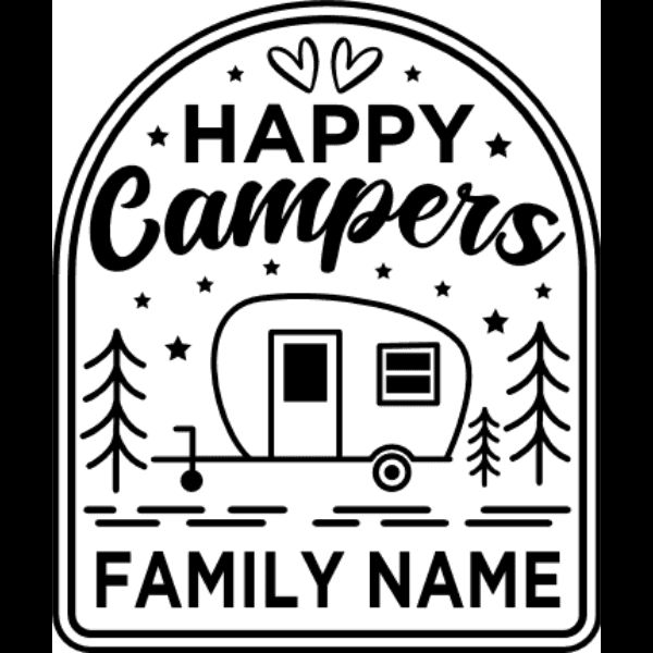 Happy Campers Free Family Name