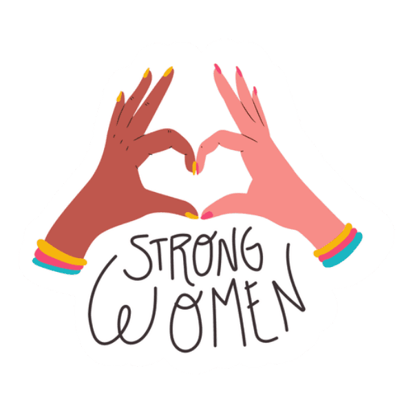 Heart Hands Black Strong Women