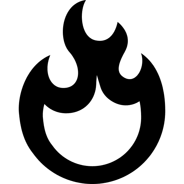 Hollow Circular Flame Free