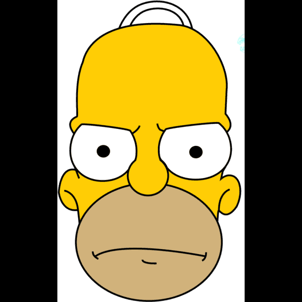 Homer Simpson Angry Face