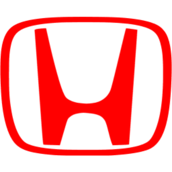 Honda Logo In Bright Red