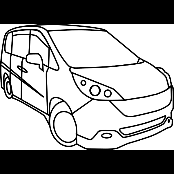 Honda Minivan Outline