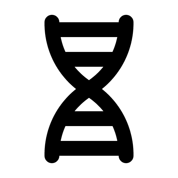 Horizontal Dna Strand Illustration