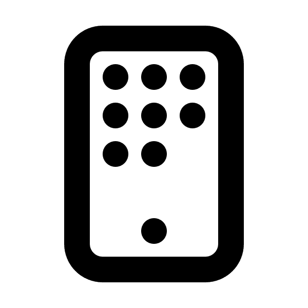 Iphone Icon With Black Dots