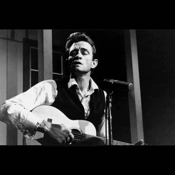 Johnny Cash Eyes Closed Performing