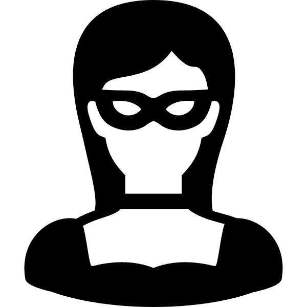 Lady Wearing Mardi Gras Mask