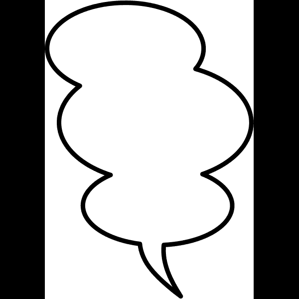 Large Speech Bubble Outline