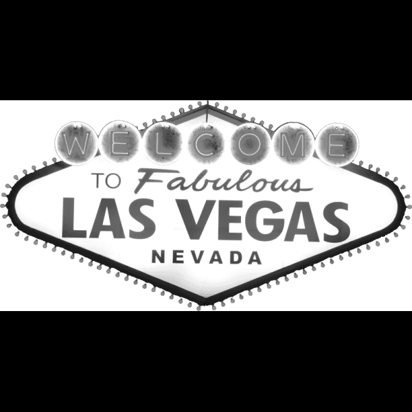 Las Vegas Welcome Sign Monochrome