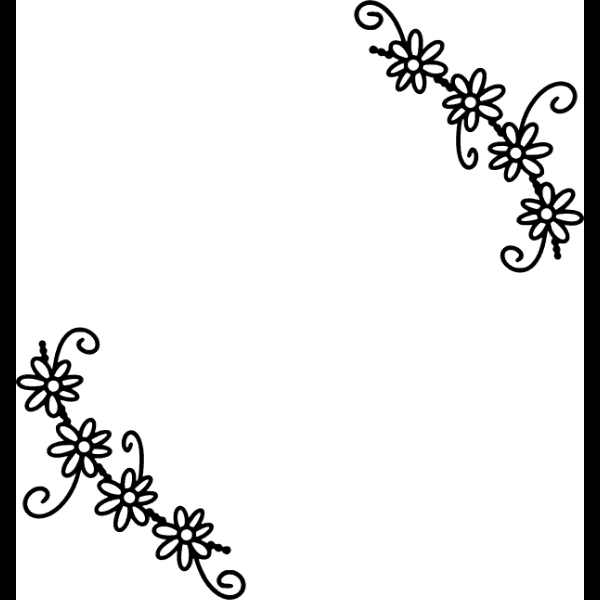 Leafy Edge Border Template Free Wedding Invitation Files For Cricut