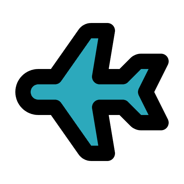 Left Airplane Free Clip Art