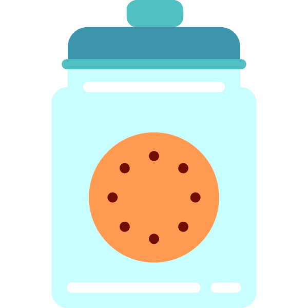Light Blue Cookies Jar