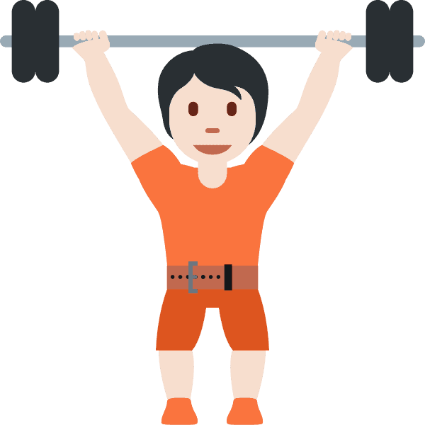 Light Skin Person Lifting Weights
