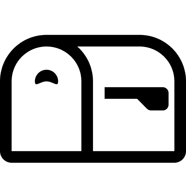 Mailbox Icon Black Line Art