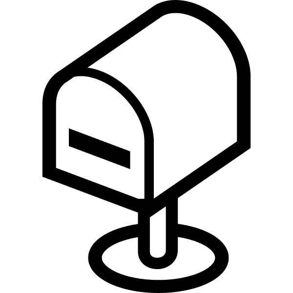 Mailbox On Stand Clipart