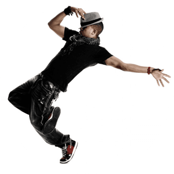 Man Hip Hop White Icon