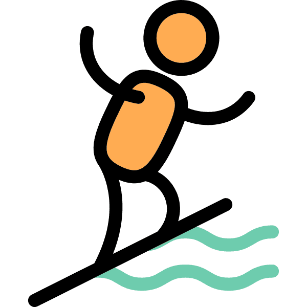 Man On Surf Board