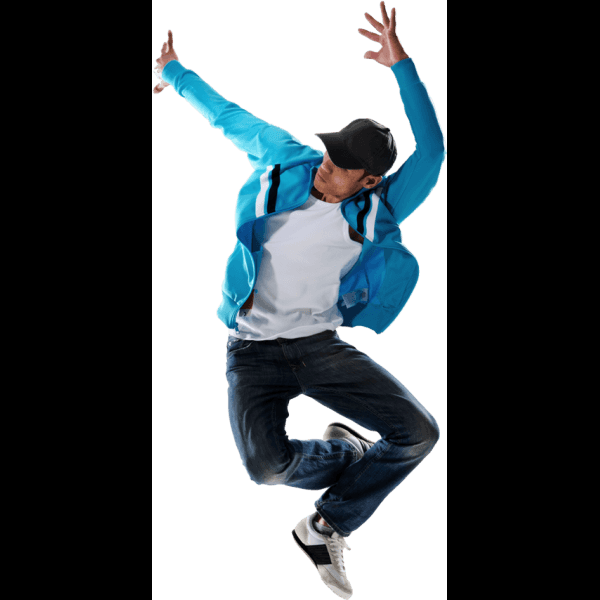 Man With Cap Dancing Hip Hop