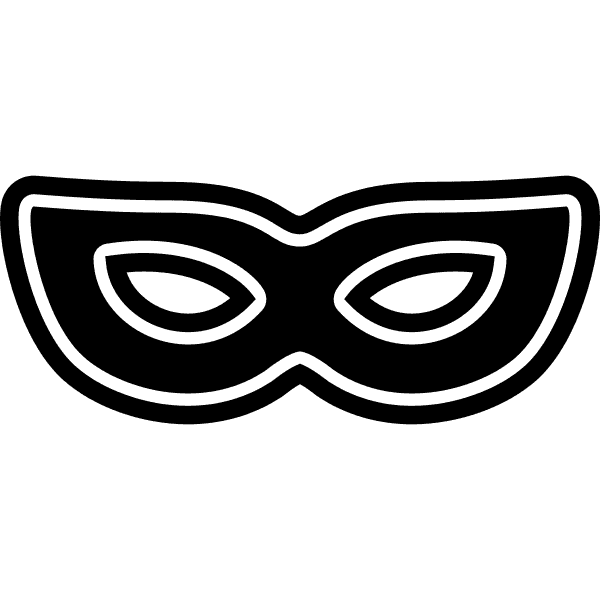 Mardi Gras Mask Silhouette