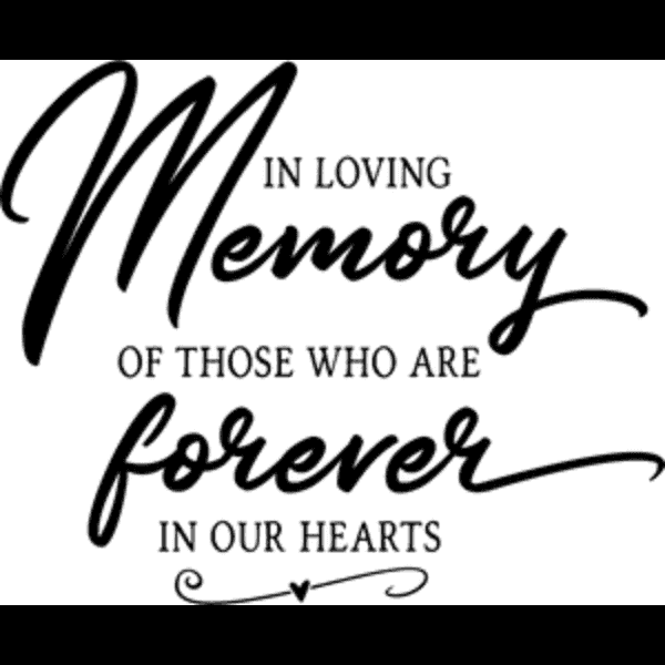 Memorial Sayings In Loving Memory Card