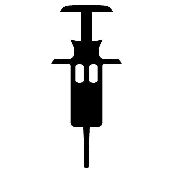 Metal Syringe Silhouette