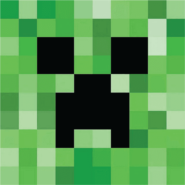 Minecraft Creeper Face Illustration