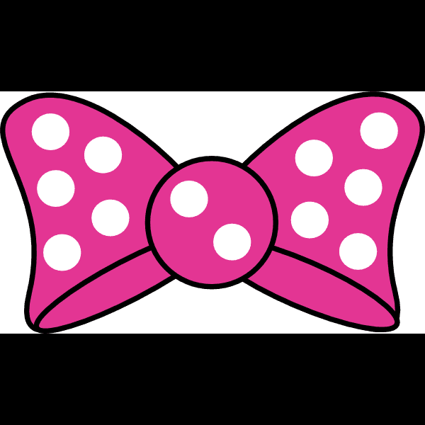 Minnie Mouse Bow Free Thin Outline