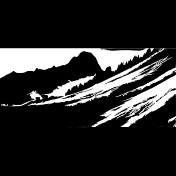 Mountain Scene Landscape Sketch