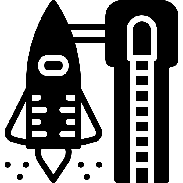 Nasa Rocket Launch Silhouette