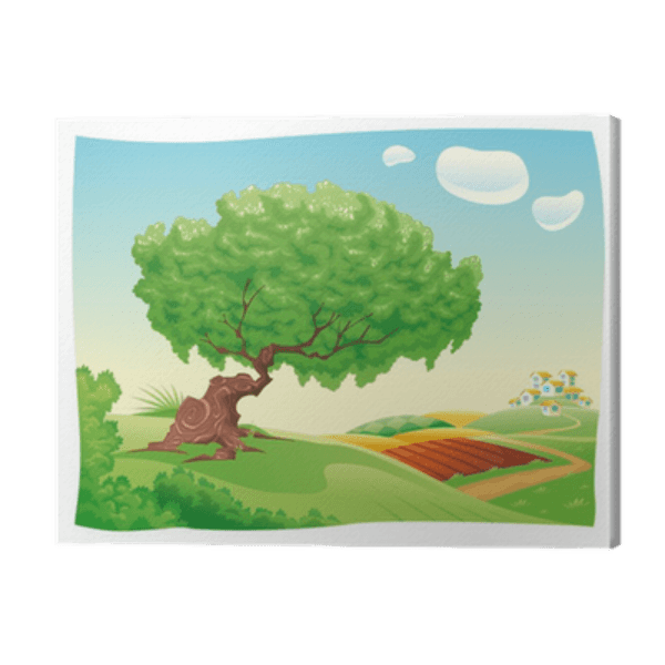 Nature Landscaping Poster Card