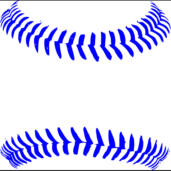 Neon Blue Baseball Laces