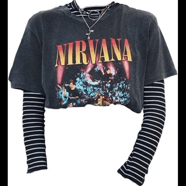 Nirvana Layered Striped Shirt