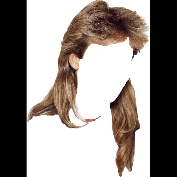 No Face Man With Mullet Hair