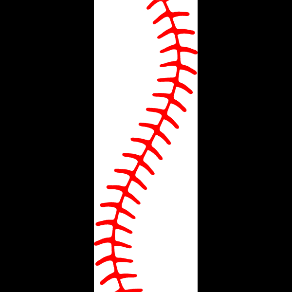 One Wavy Red Baseball Laces