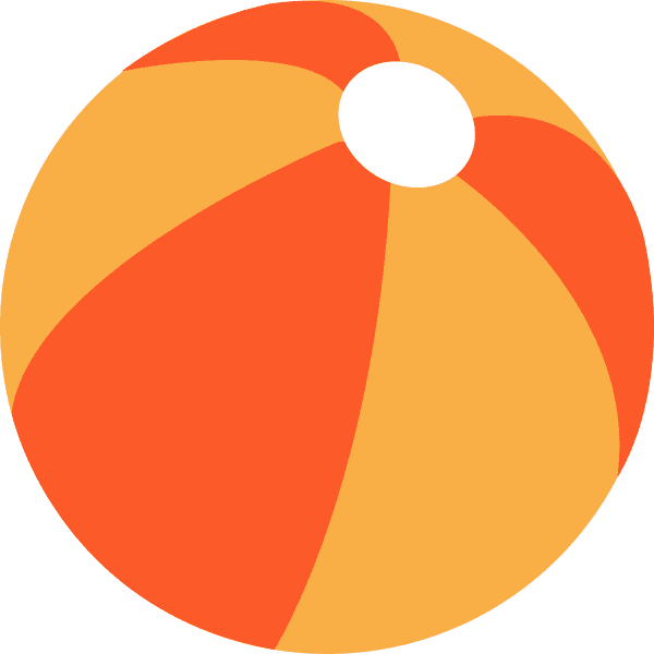 Orange And Yellow Beachball