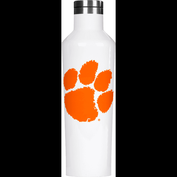 Orange Clemson Tigers White Tumbler