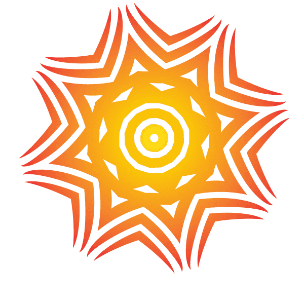 Orange Tribal Symbol Decal