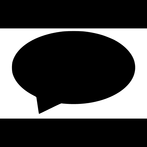 Oval Speech Bubble