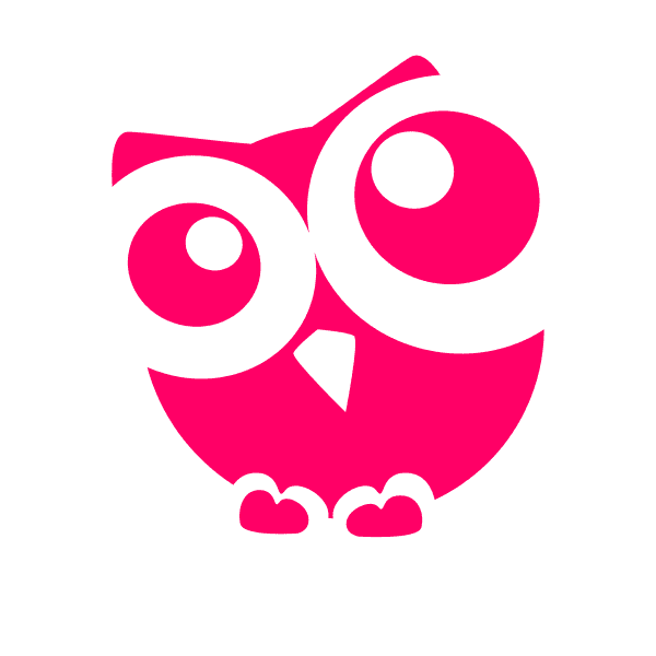 Owl Free Pink Silhouette