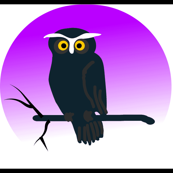 Owl Free Purple Circle