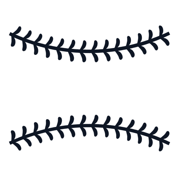 Pair Of Black Baseball Laces