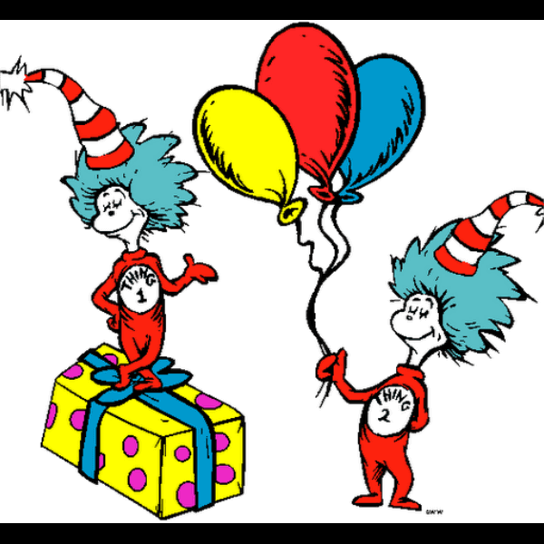 Party Thing 1 And Thing 2 Free Illustration